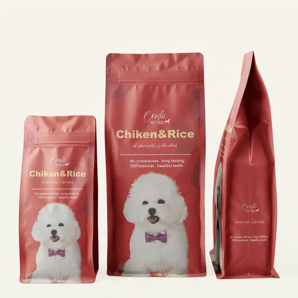 Stand-up pouch with resealable zipper and granola product
