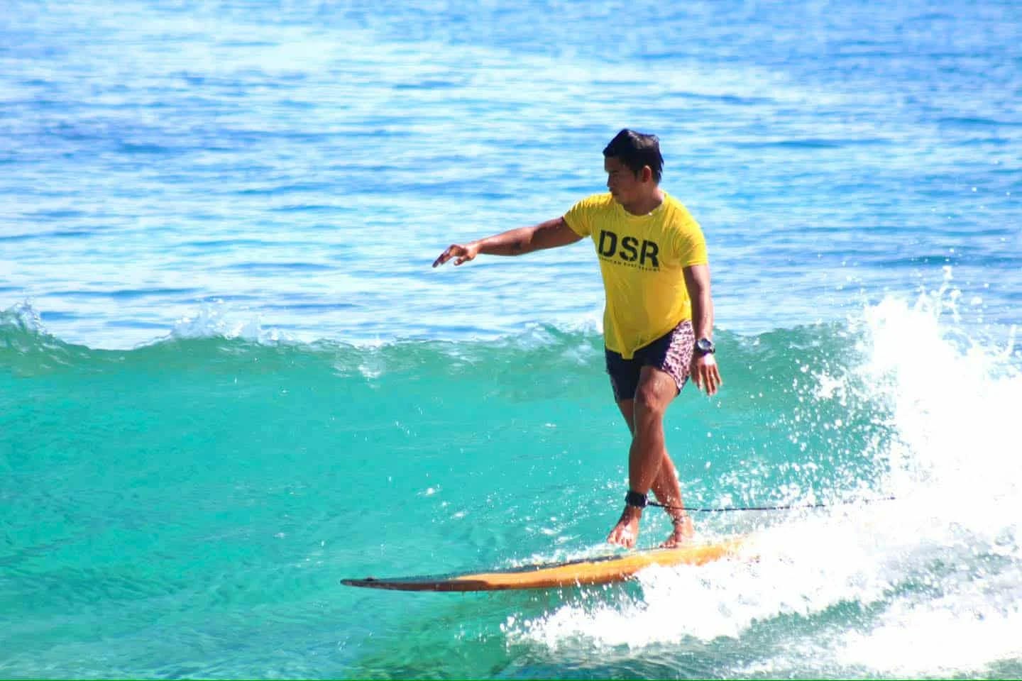 Surf lesson at Dahican Beach