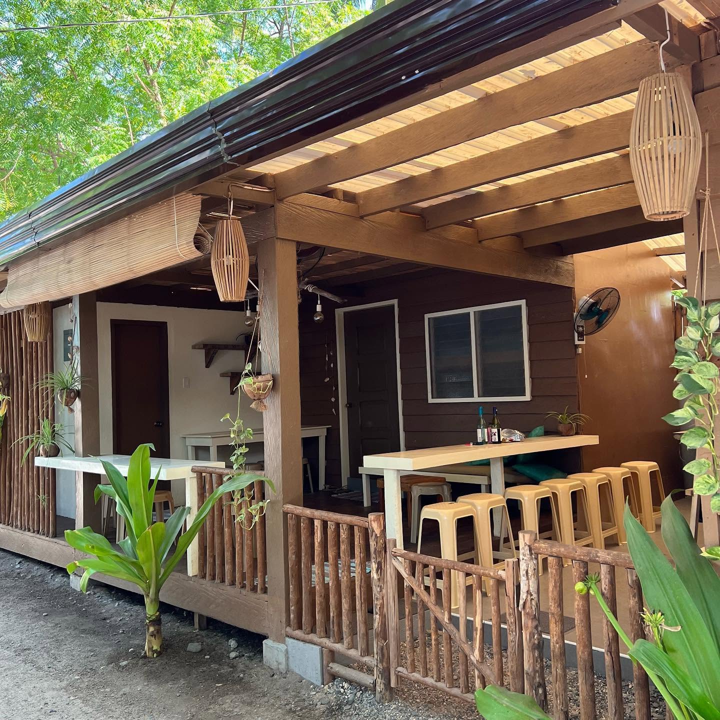 Beachfront shared veranda