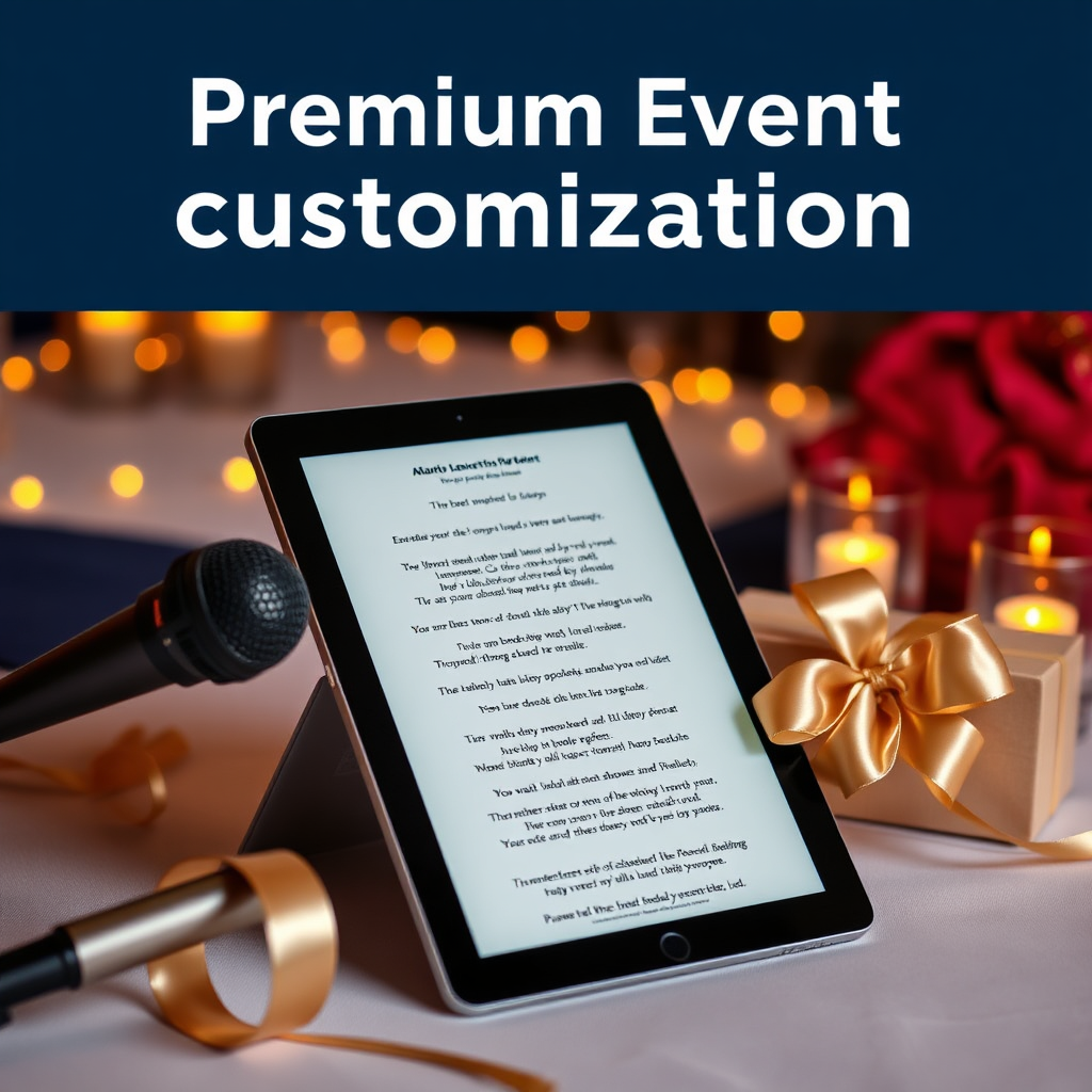 Custom karaoke event gift