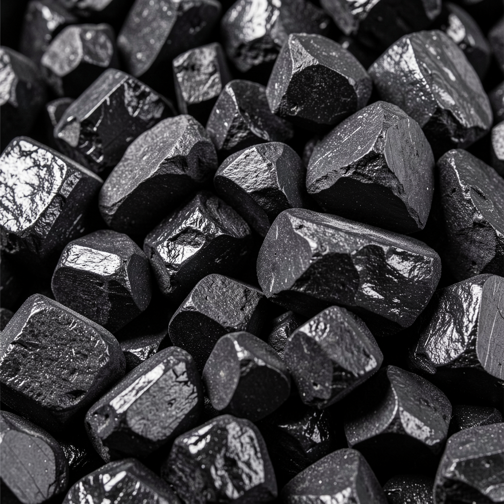 Industrial coal pieces