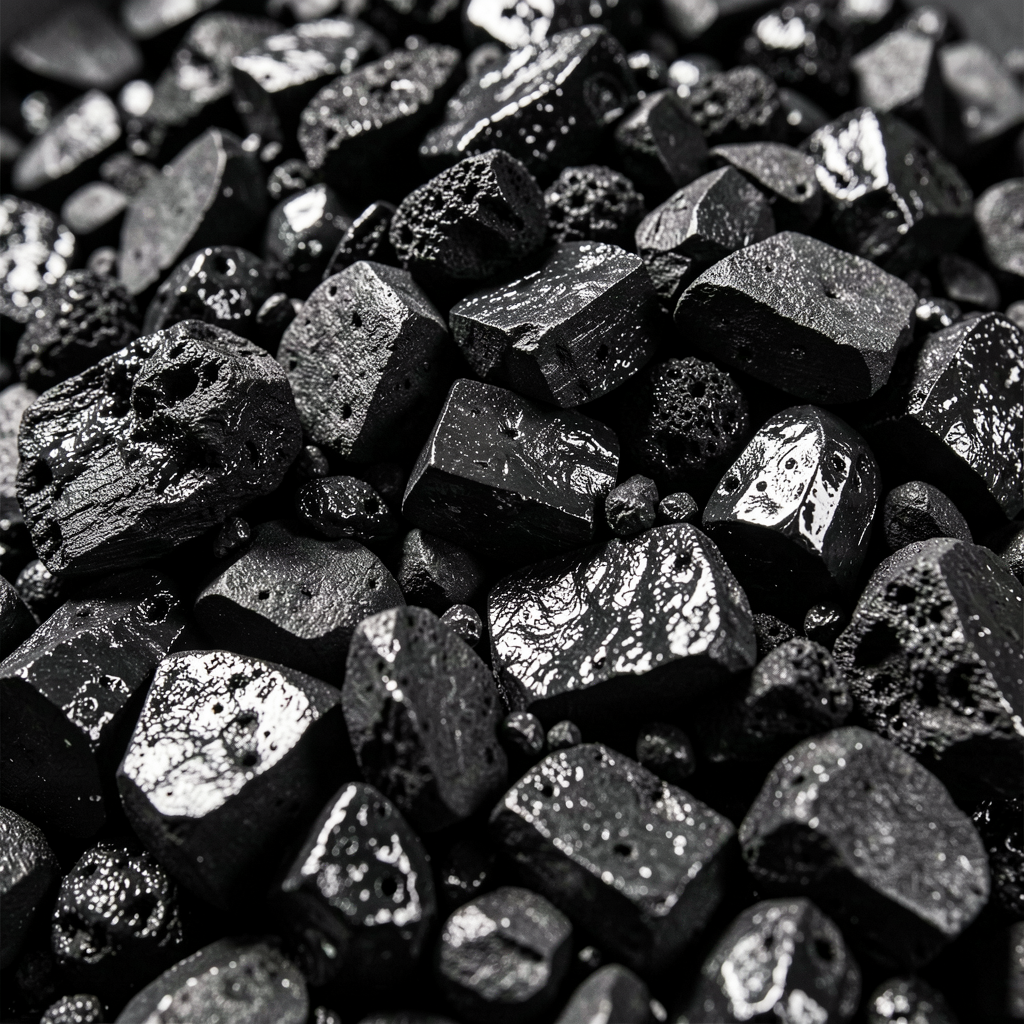 Black petroleum coke