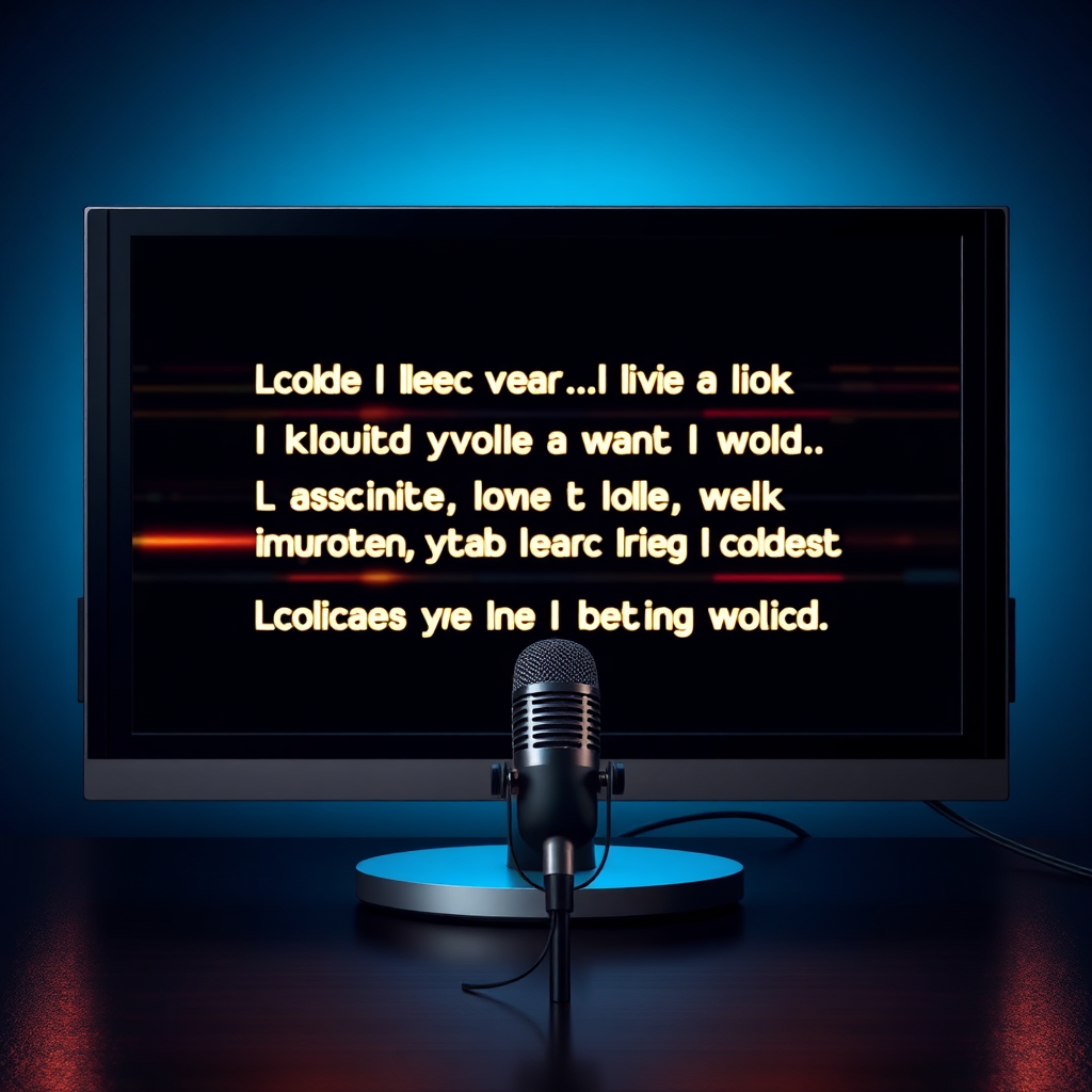 Classic karaoke screen