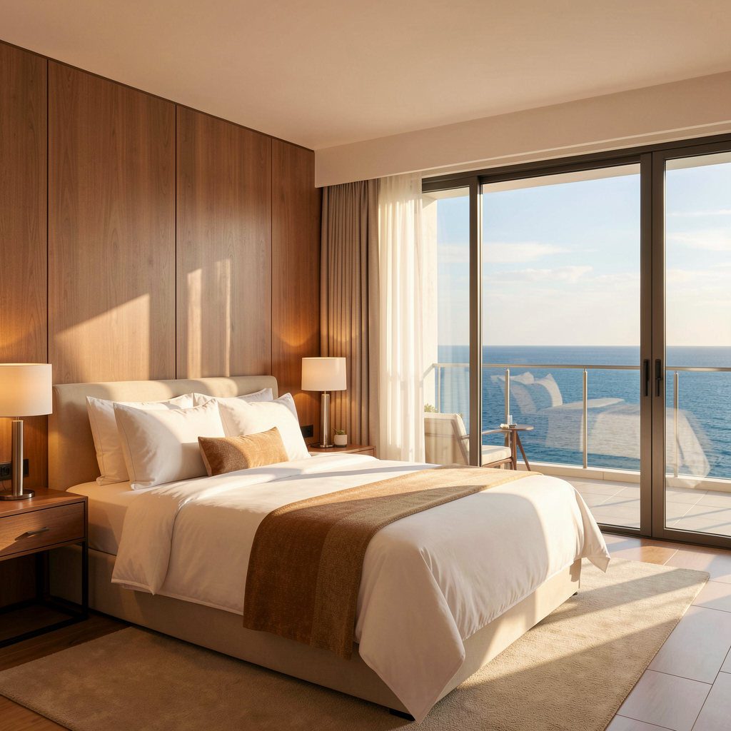Deluxe oceanview hotel room