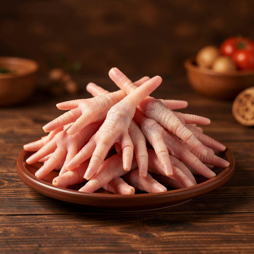 Processed chicken feet