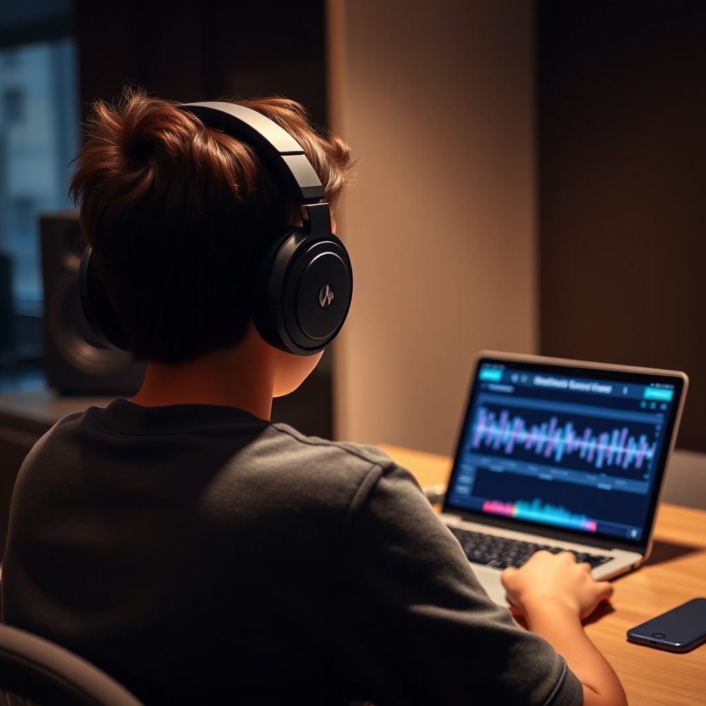 Online music lesson