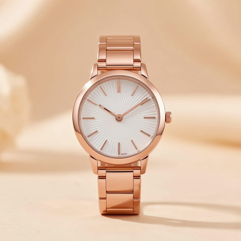 Women's rose gold watch