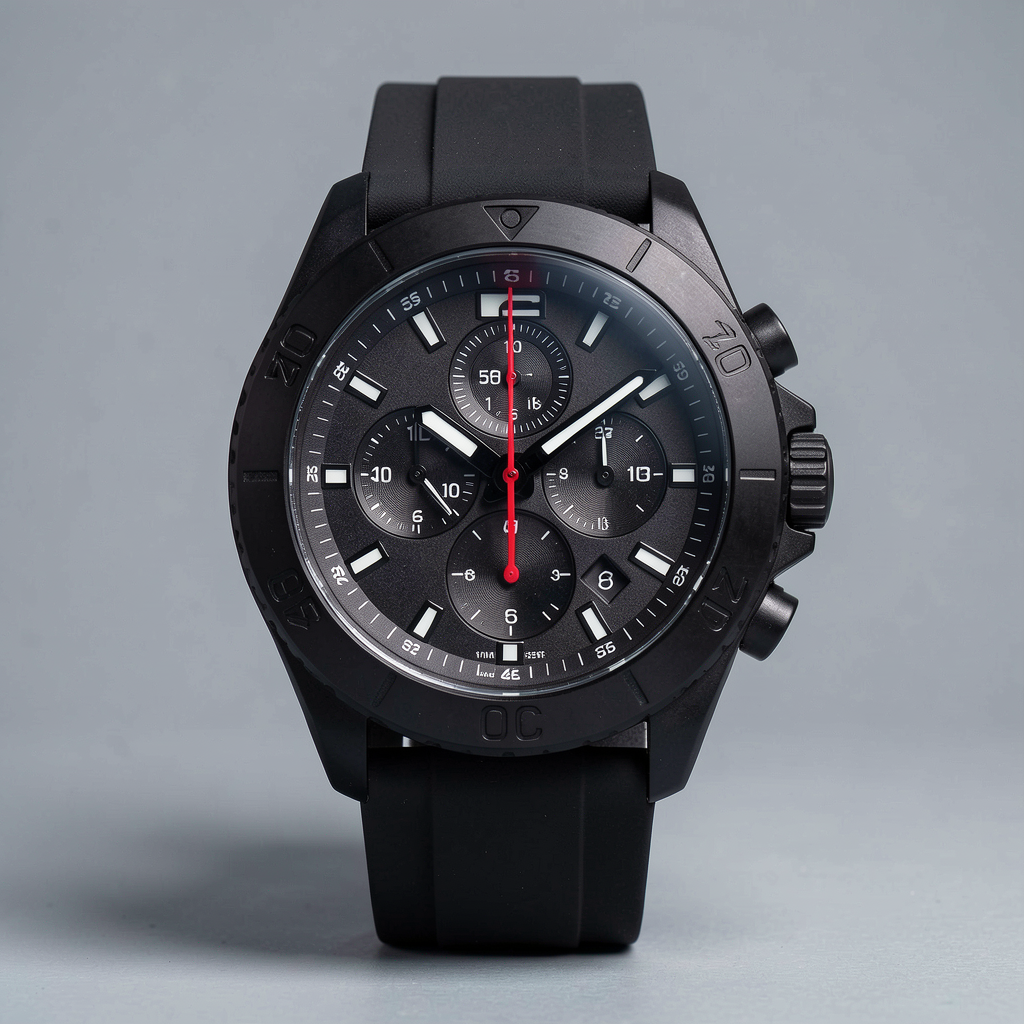 Black sports watch
