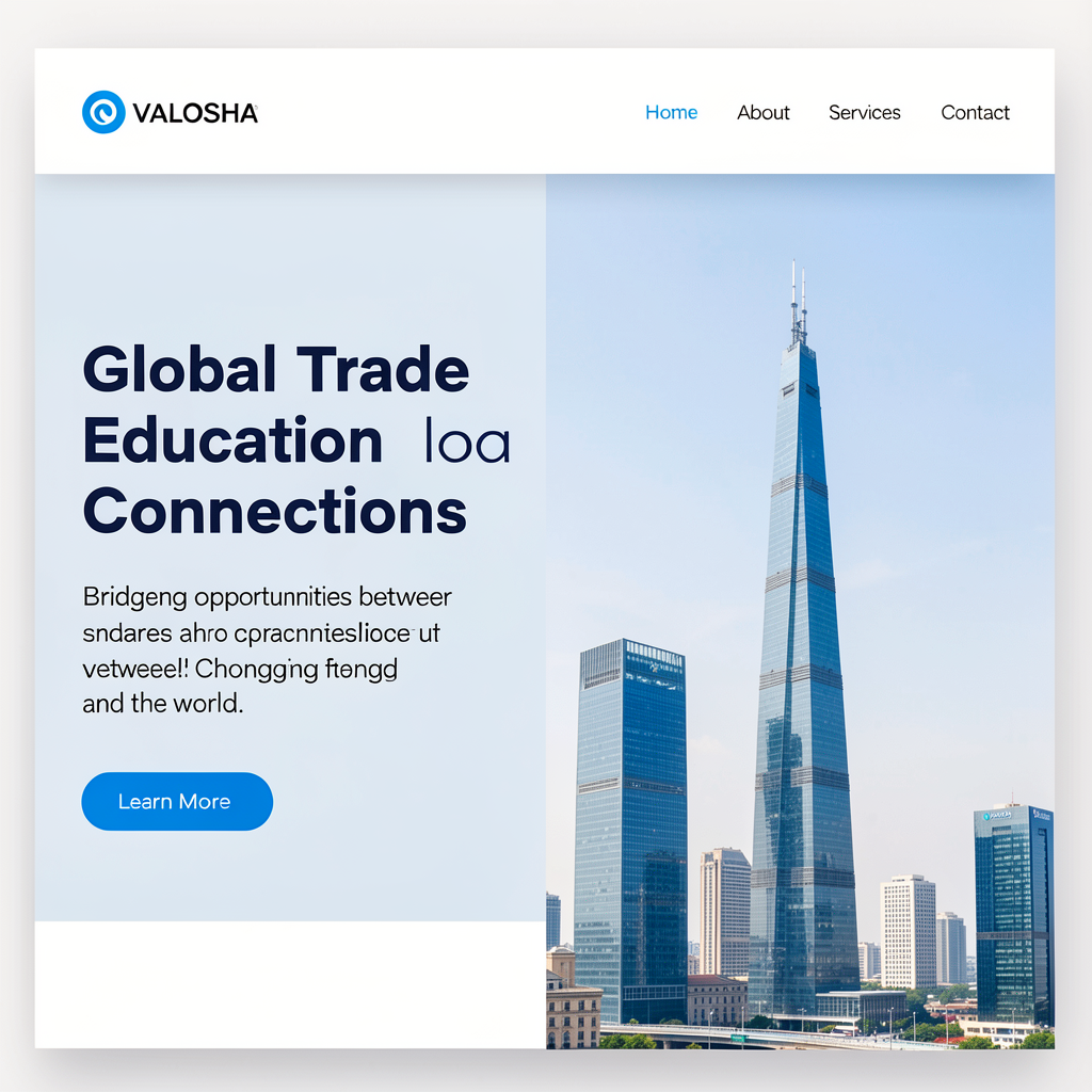 Valosha company website design