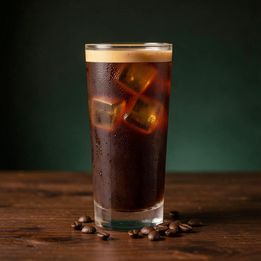 Refreshing iced Americano