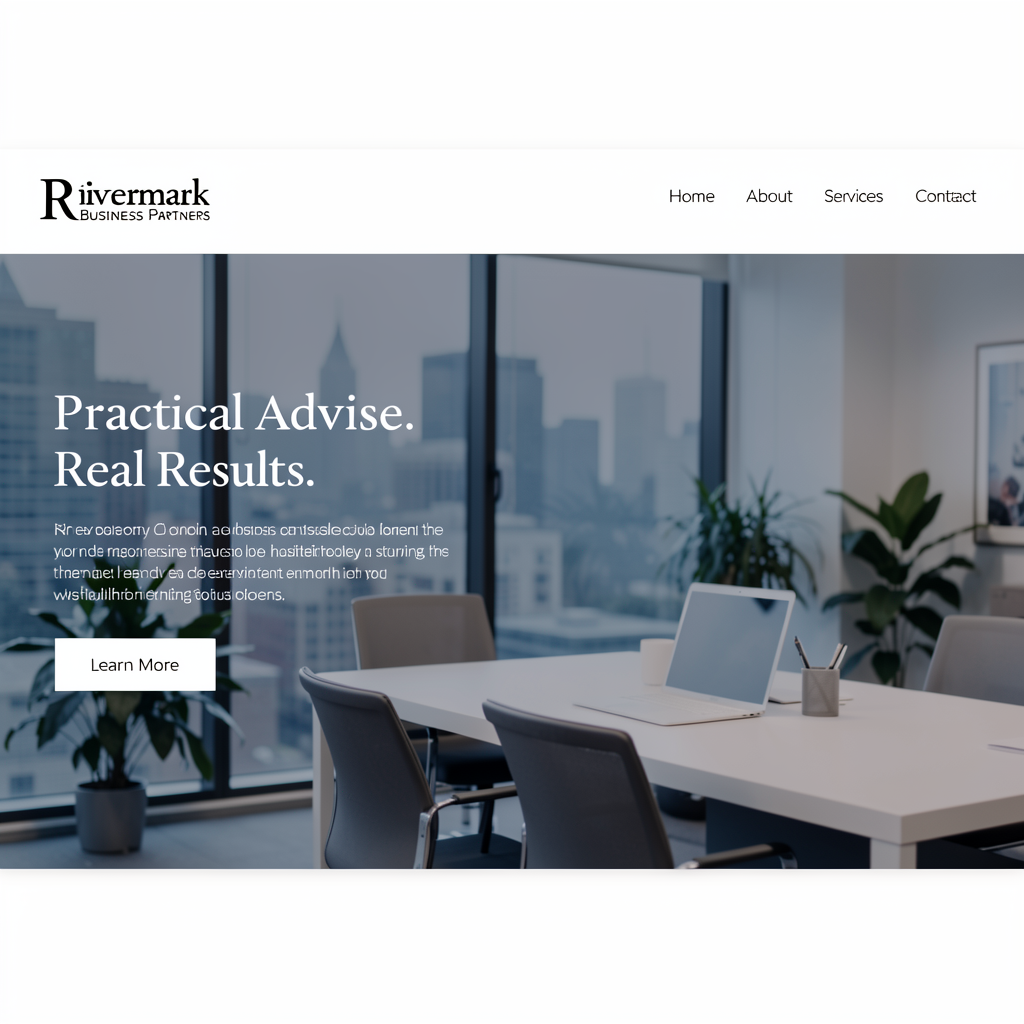 Business consulting demo website
