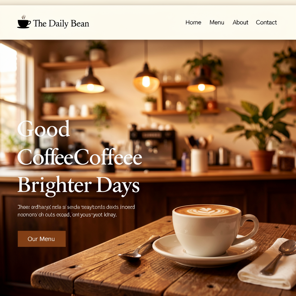 Artisan café demo website