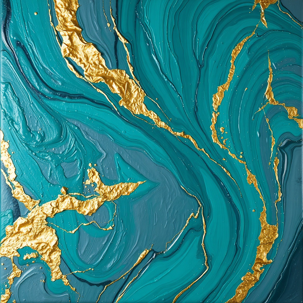 Vibrant abstract painting detail