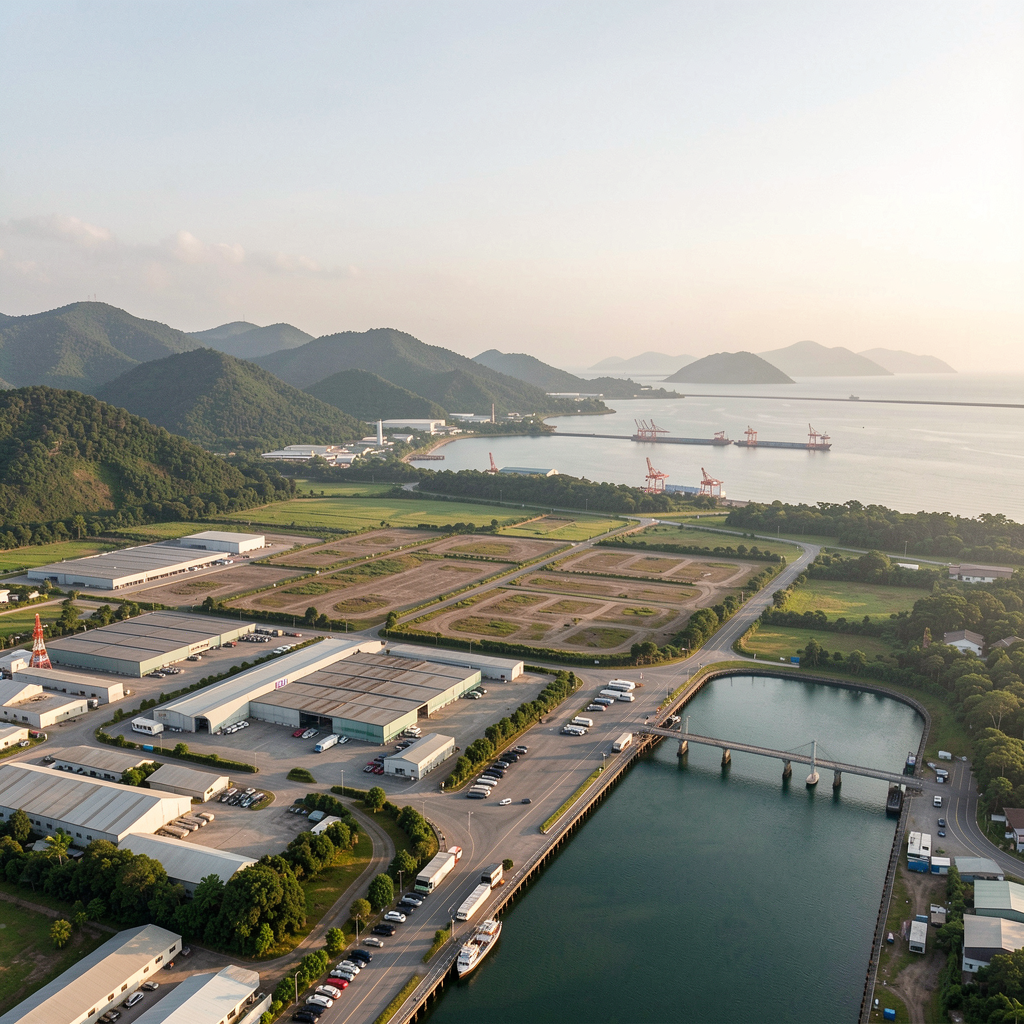 Sepanggar industrial surroundings