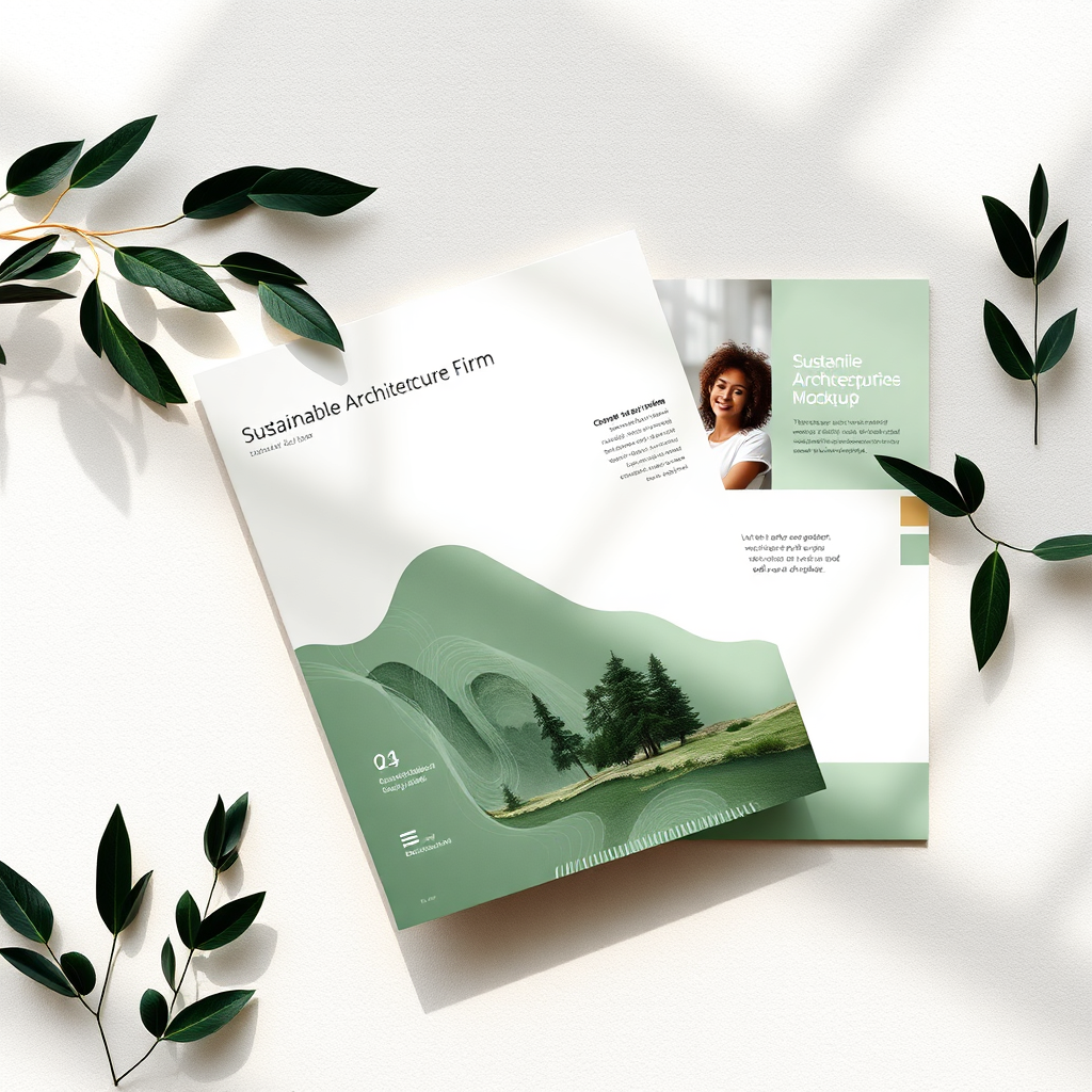Print design for Verdant Architects