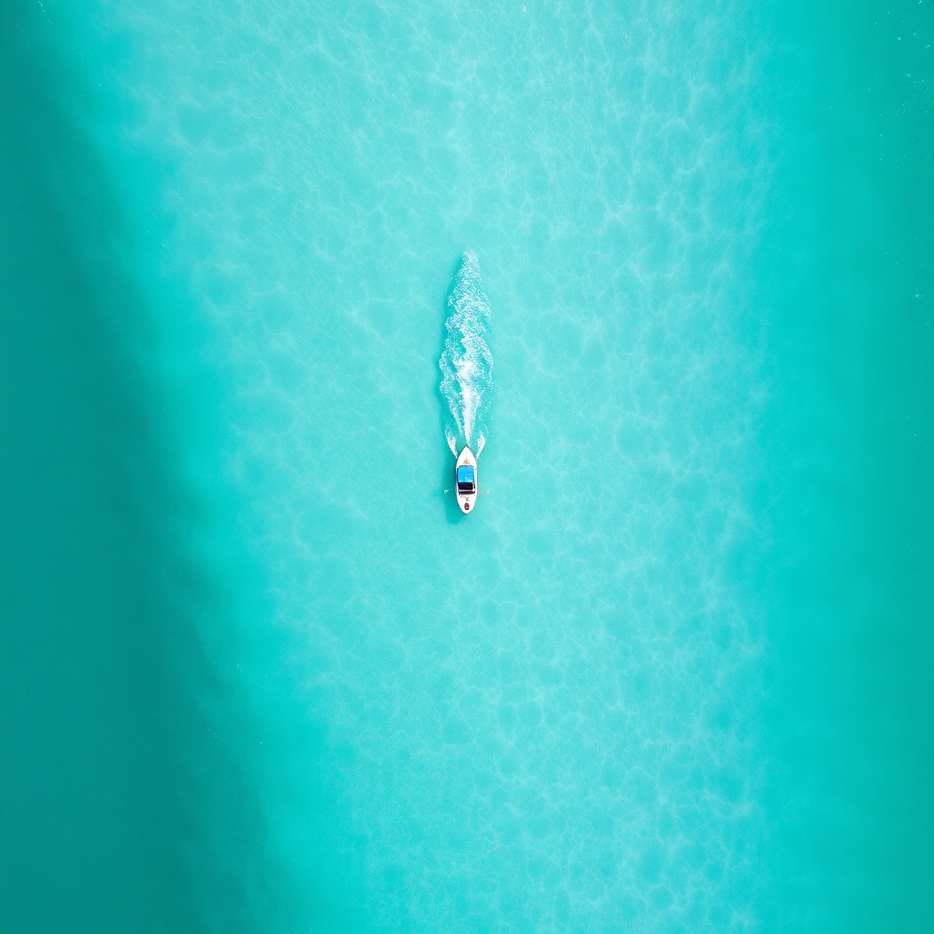 Aerial ocean turquoise