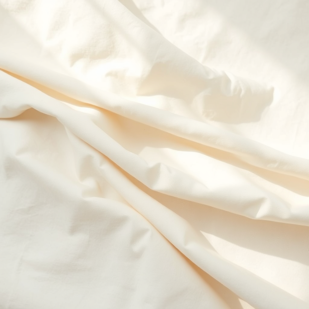 Folded linen fabric abstract