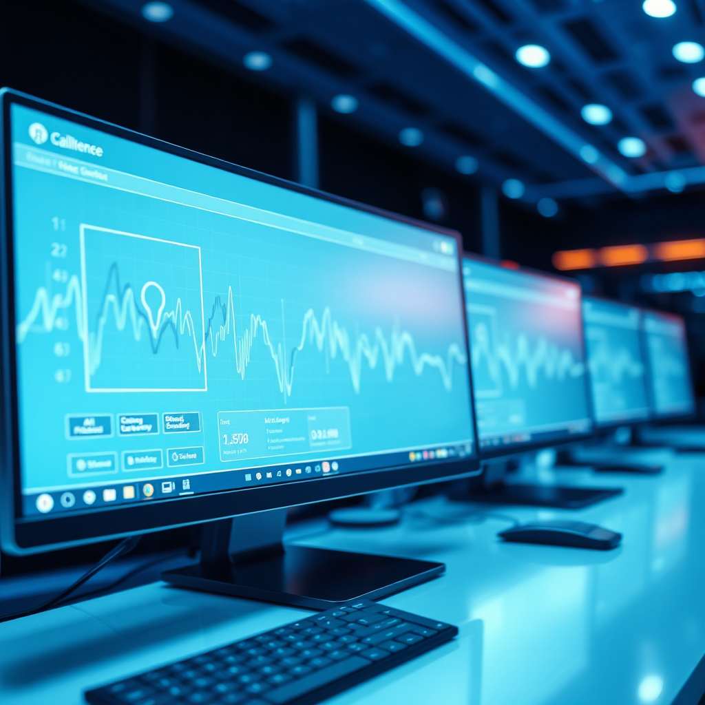 AI voice bot interface on screen