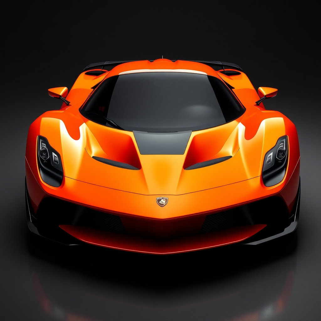 Model B - Orange supercar