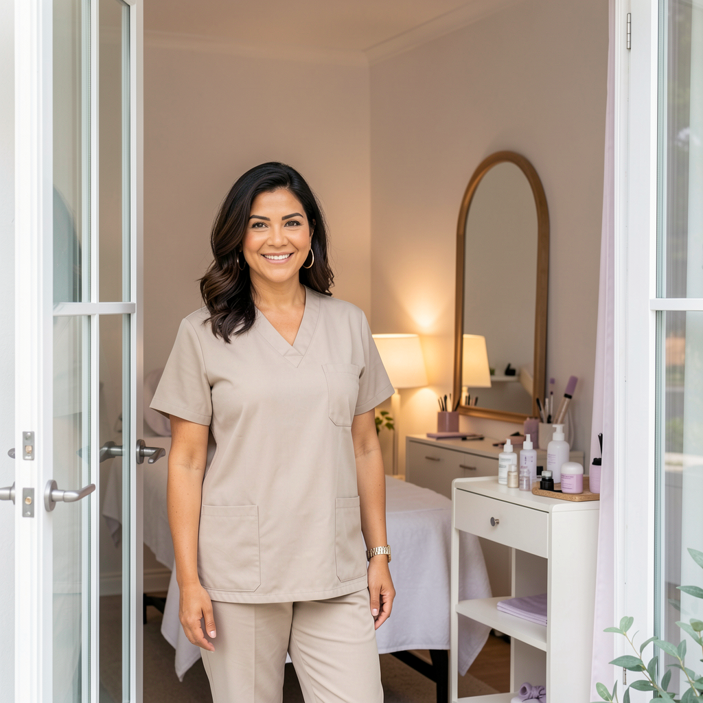 Elvia, independent esthetician and brow artist