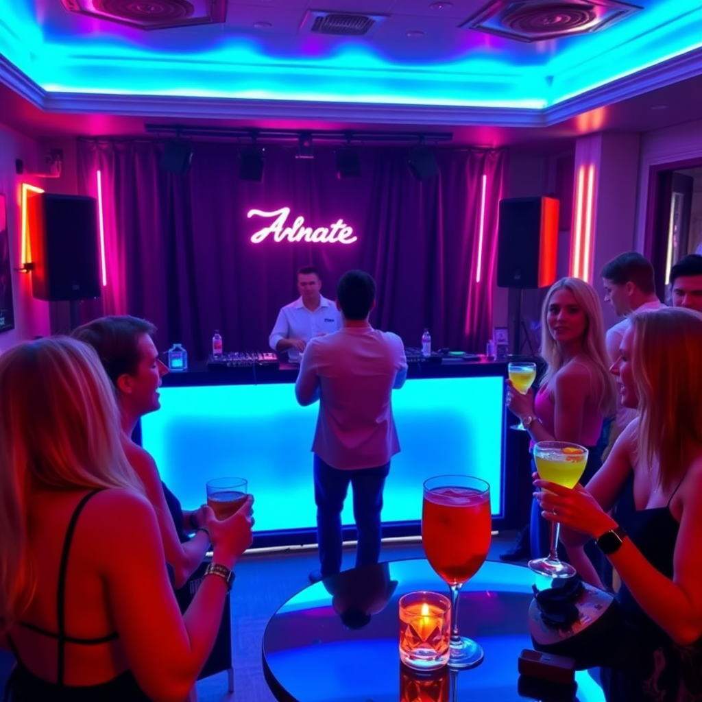 Private party with DJ booth