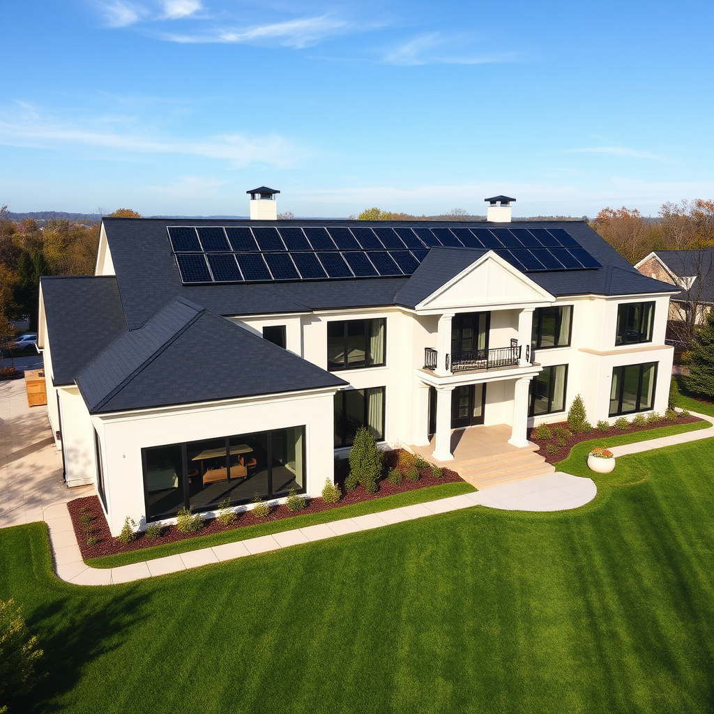 Potomac Maryland Luxury Home Solar Install