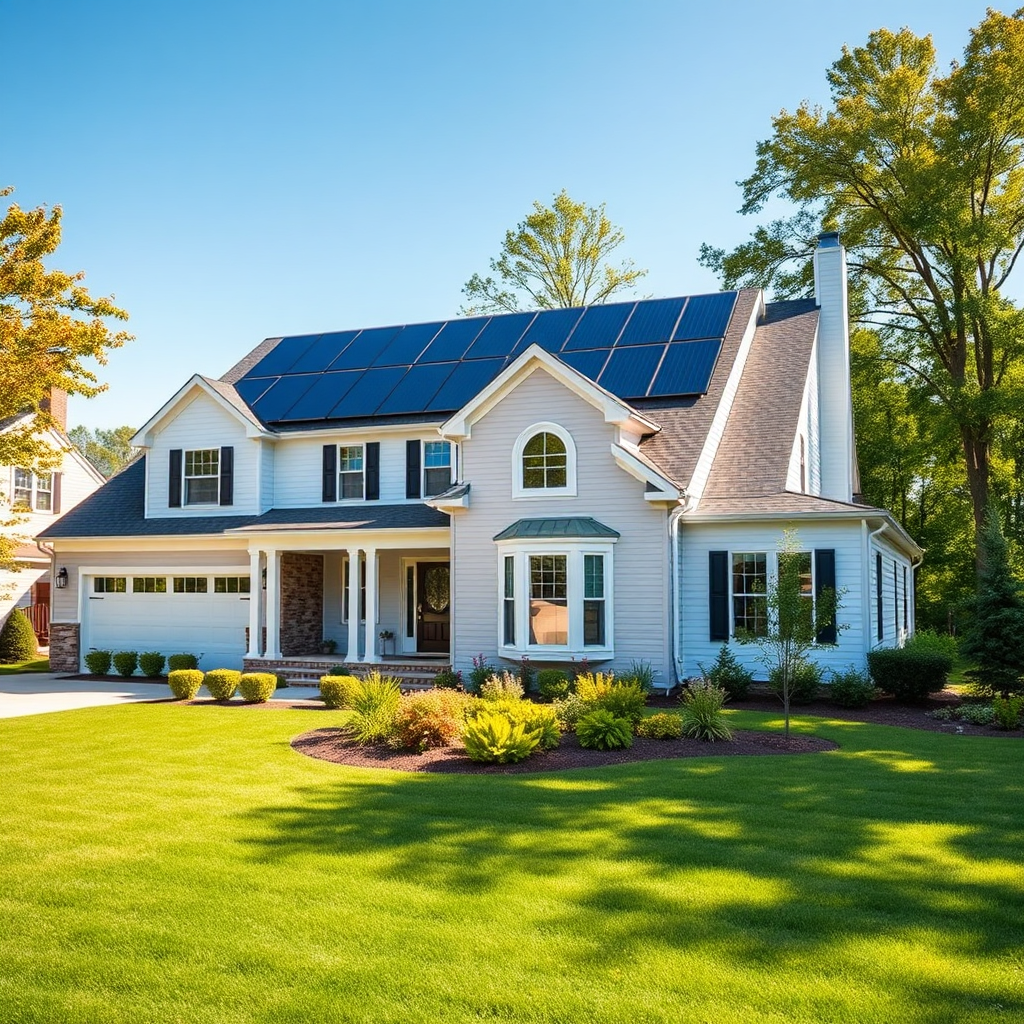 Luxury DMV residential property utilizing premium clean solar power layout