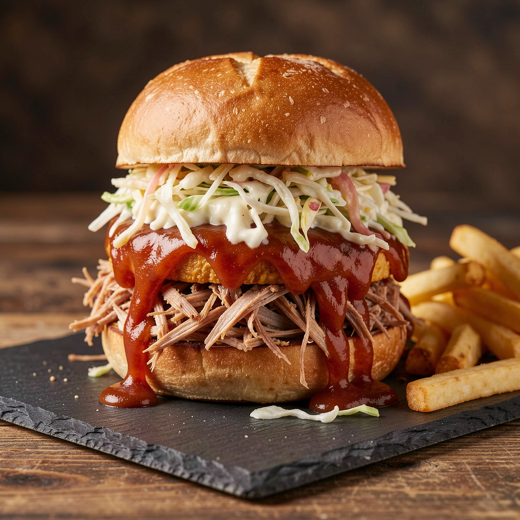 Pulled pork sandwich