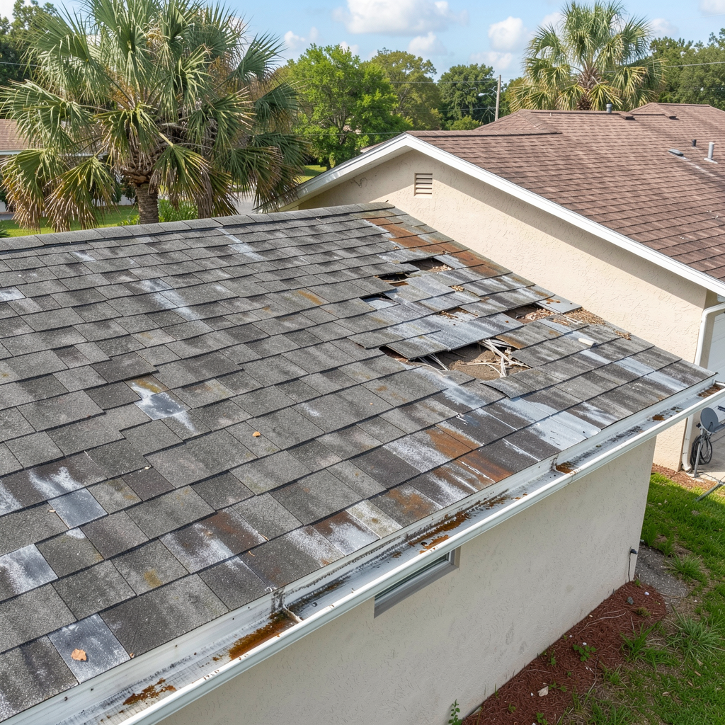 Roof before replacement