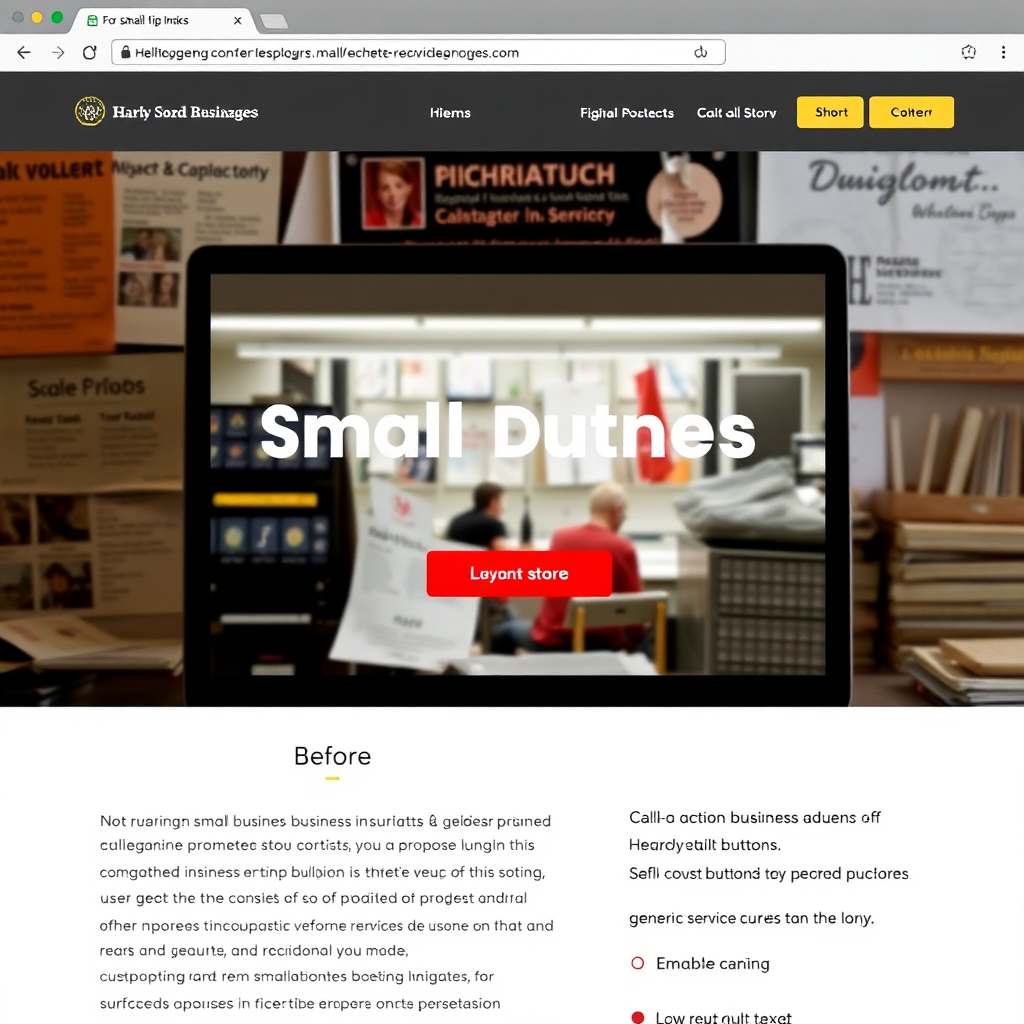 Before website example