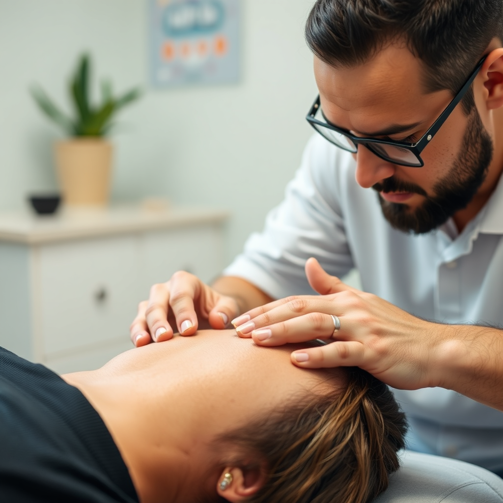 Chiropractic adjustment in a clinical setting