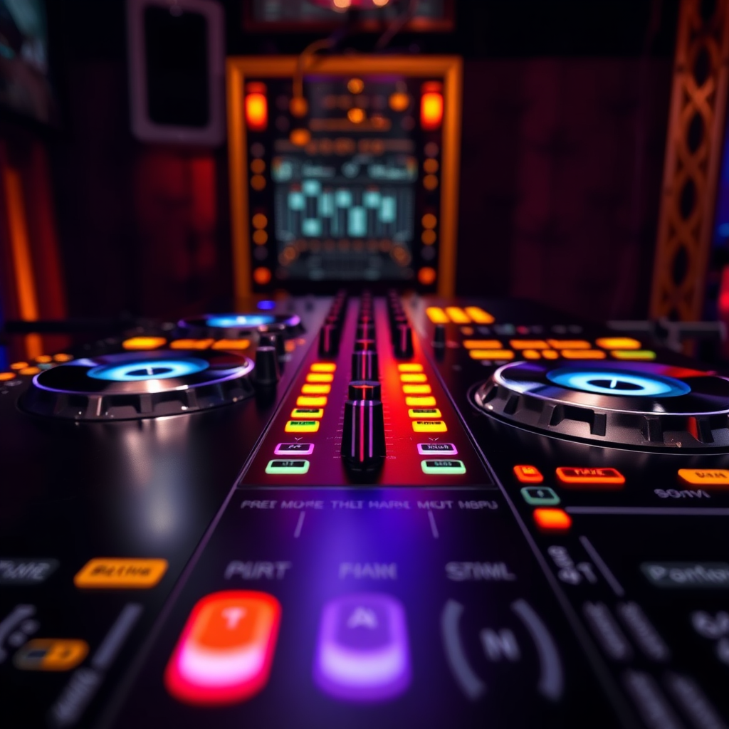 DJ booth close-up