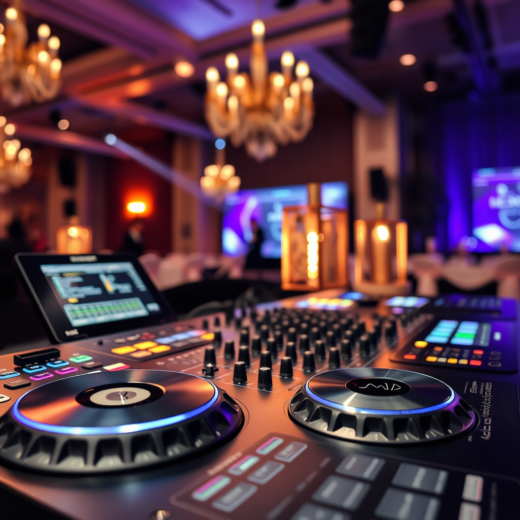 Premium DJ equipment close-up