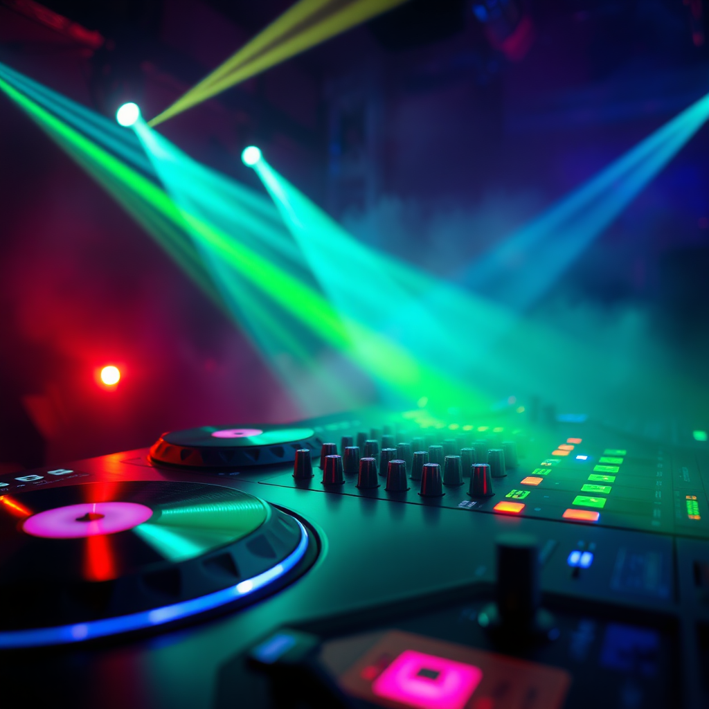 DJ booth close-up