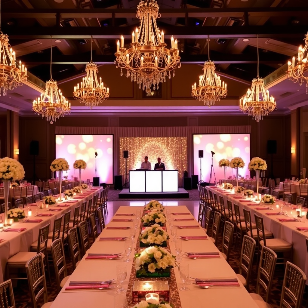 Elegant wedding reception venue