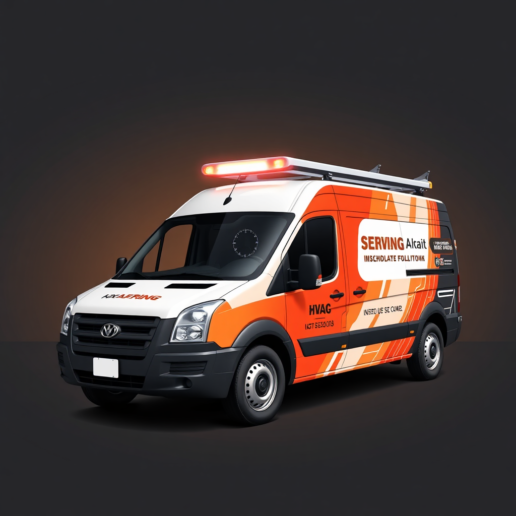 HVAC service vehicle