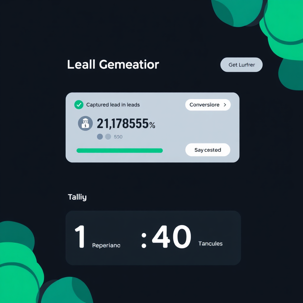 Lead capture widget