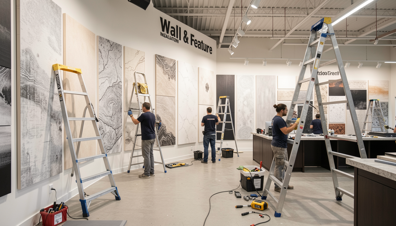 Wall and feature installations