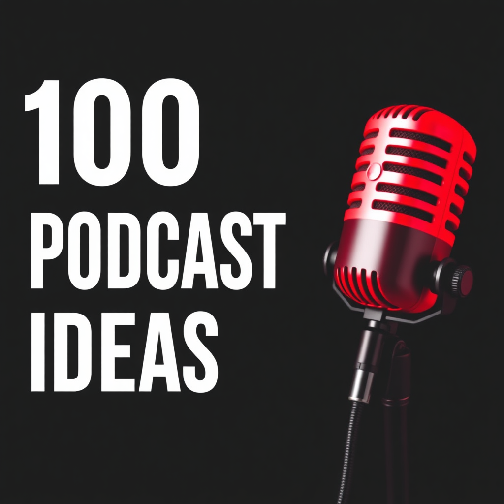 100 Podcast Ideas cover