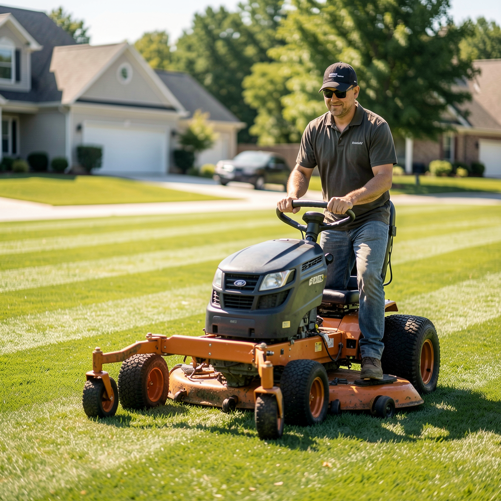 Professional lawn maintenance in Charlotte