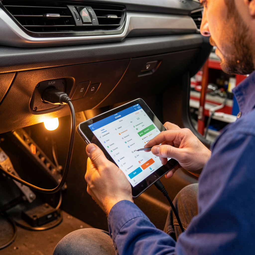 Diagnostic tablet scanning