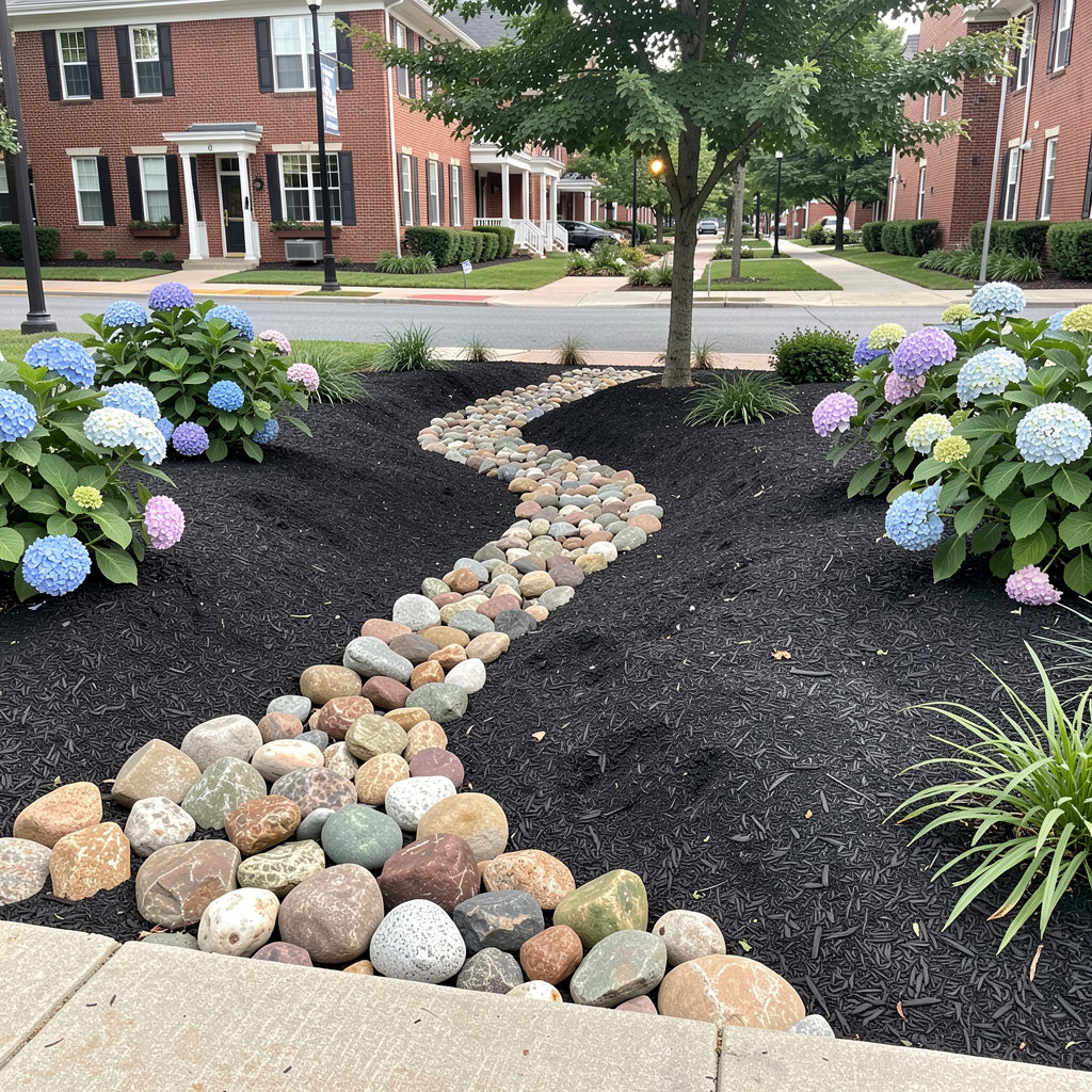 Mulch and Garden Bed
