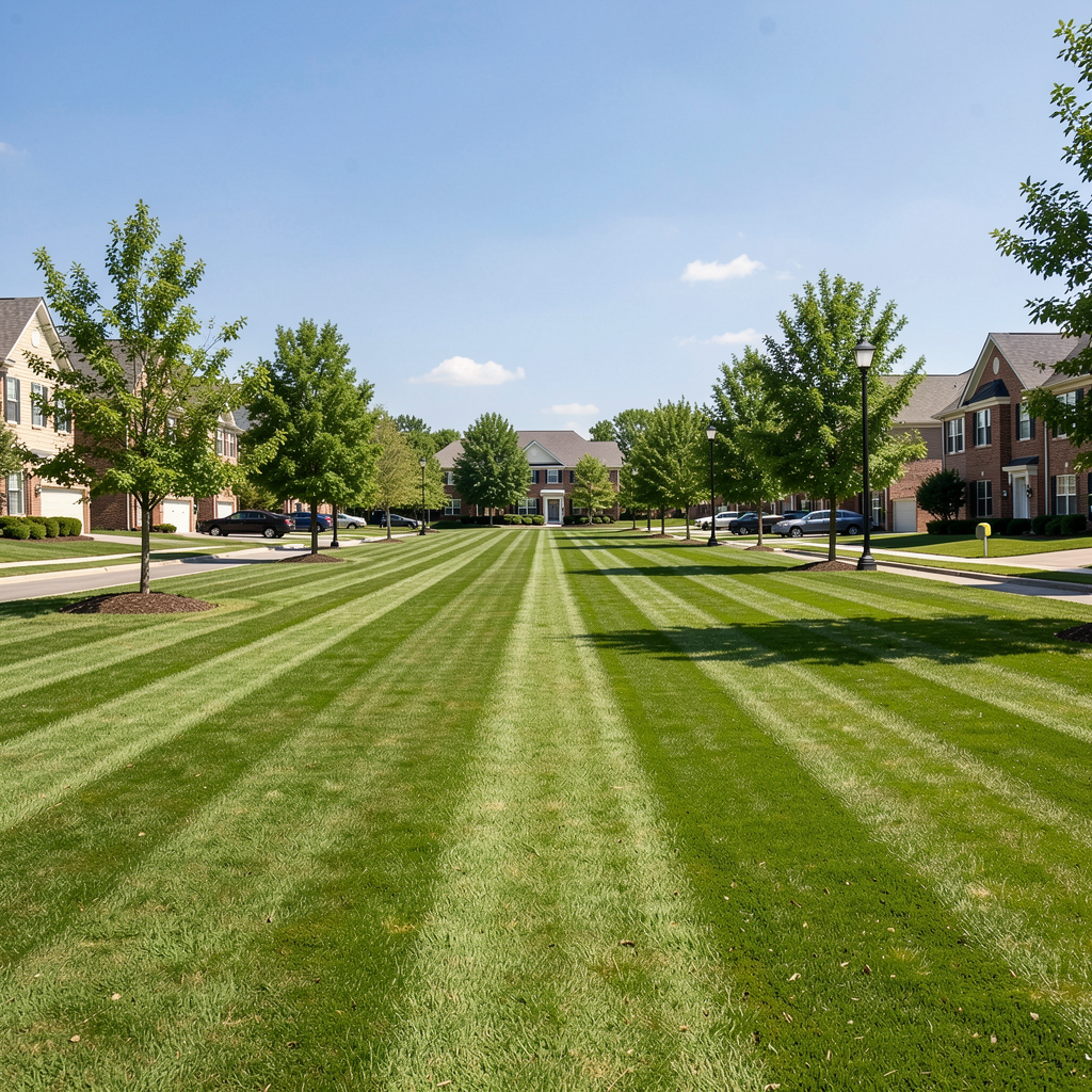 Striped Lawn Maintenance