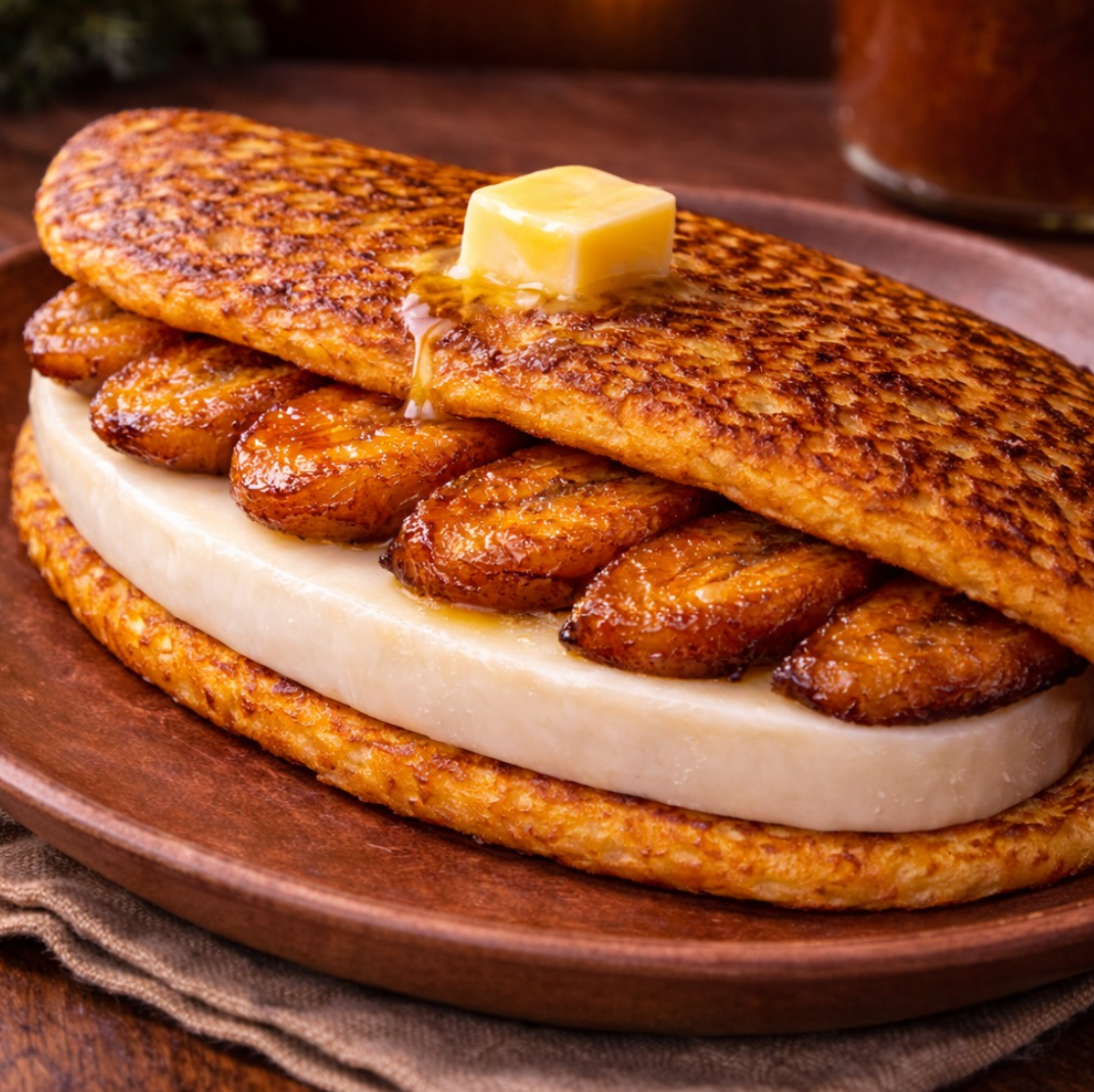 Plátano Maduro con Queso al Horno