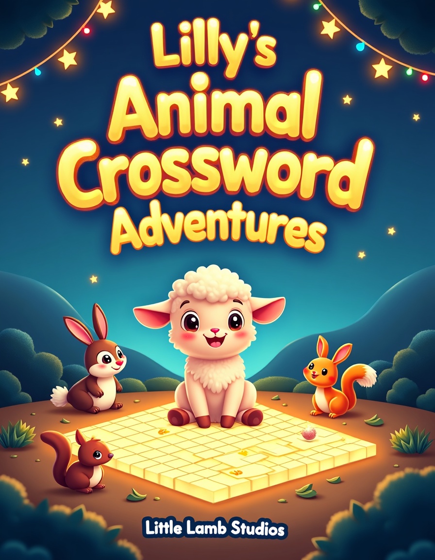 Lilly the Lamb, star of Lilly's Animal Crossword Adventures