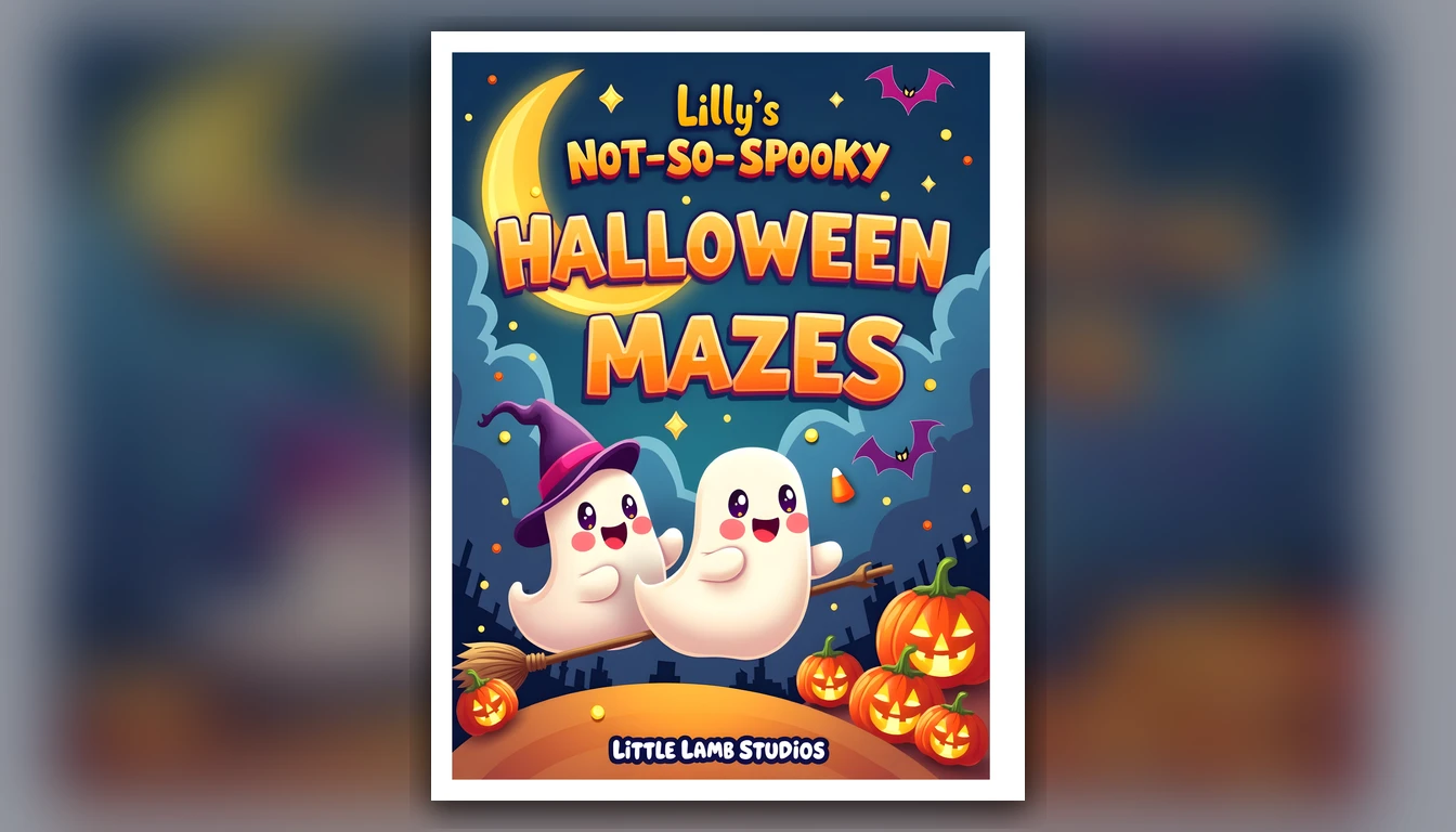 Lilly's Not-So-Spooky Halloween Mazes activity book cover