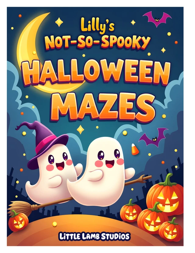 Lilly's Not-So-Spooky Halloween Mazes Cover