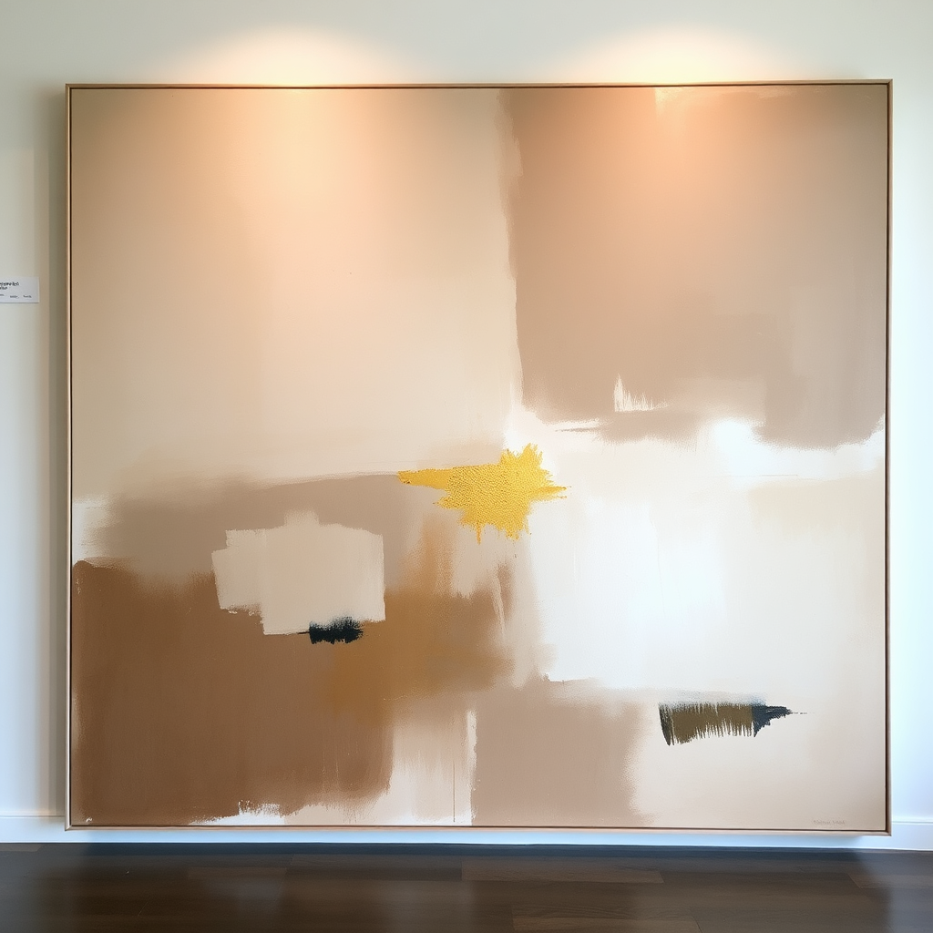 Abstract canvas with earthy tones