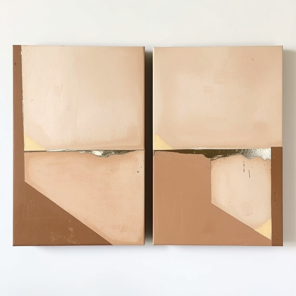 Geometric abstract pair