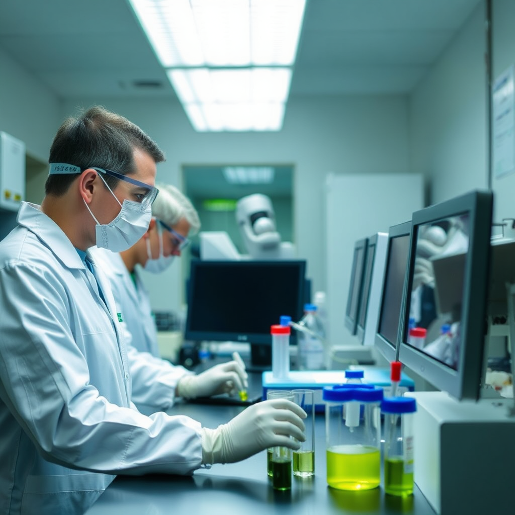 Mold testing in a lab